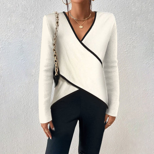 Lauren | Women V Neck Wrap Style Sweater