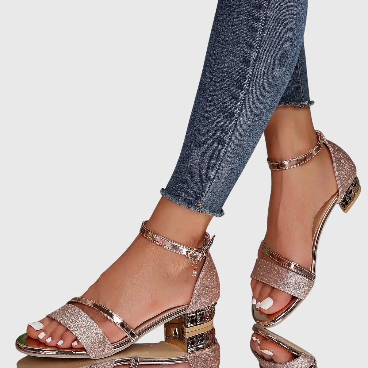 Tessa | Women Orthopedic Ankle Strap Heeled Sandals