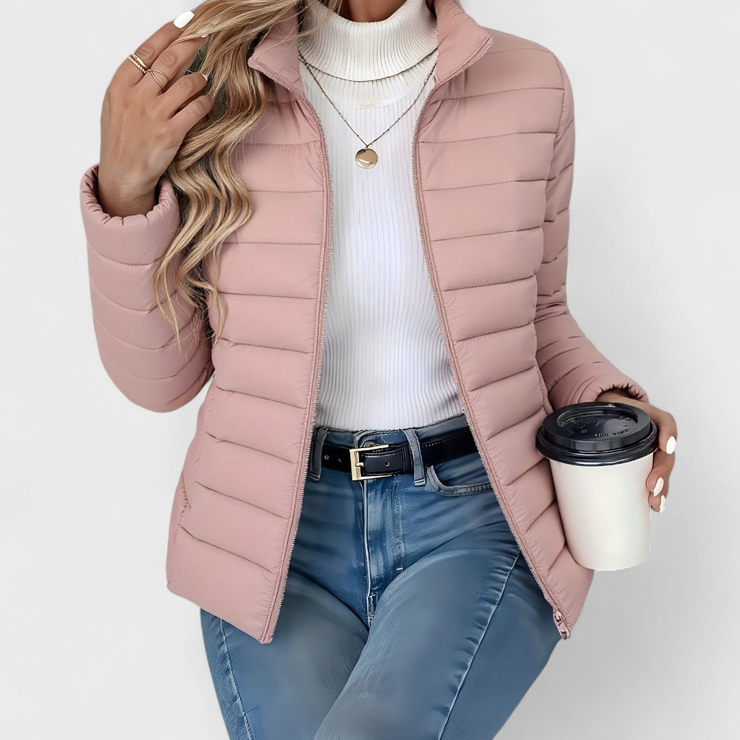 Elsie | Women Elegant High Collar Puffer Jacket