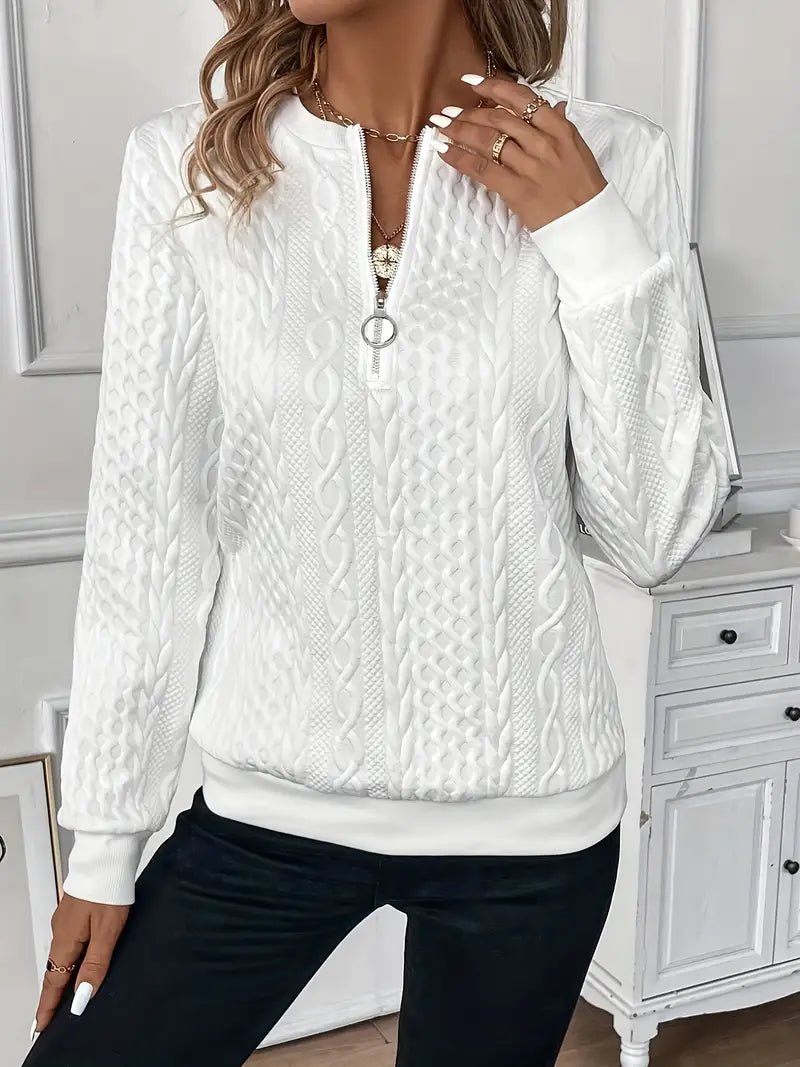 Faith | Women Spring Zip Up Sweater