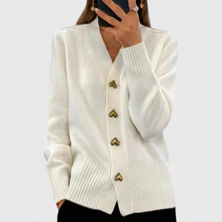 Mia | Women Elegant Button Front Cardigan