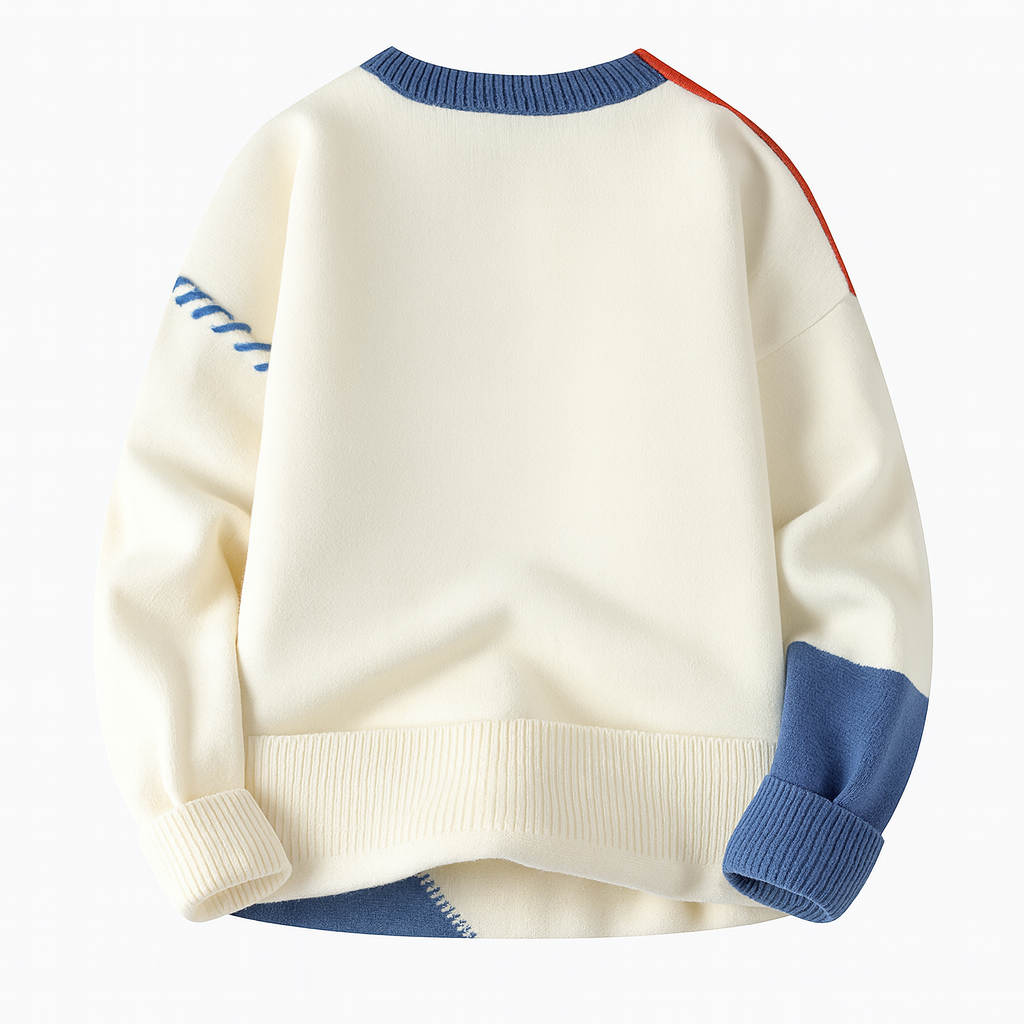 Harry | Men Arty Patch Crewneck Sweater