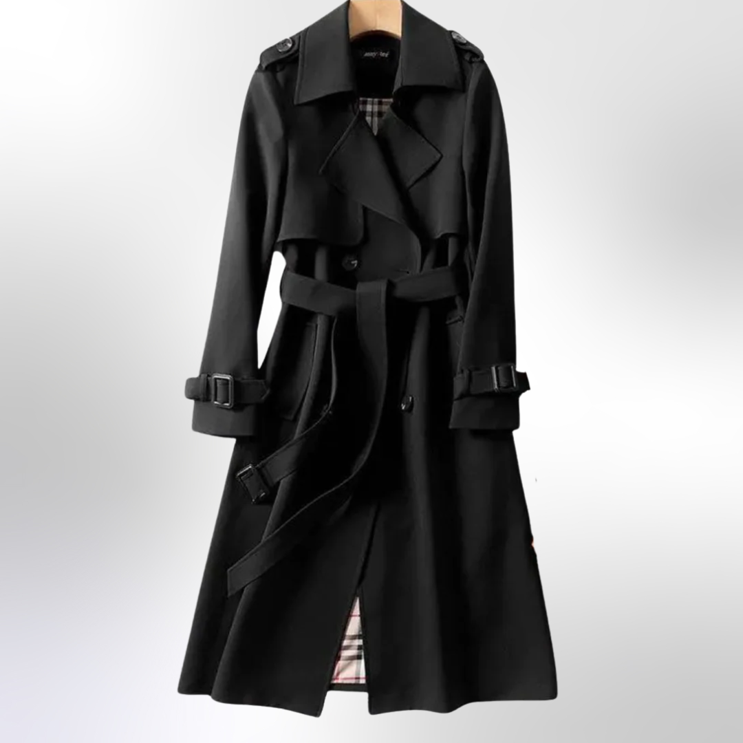 Julia | Women Classic Belted Long Trench Coat