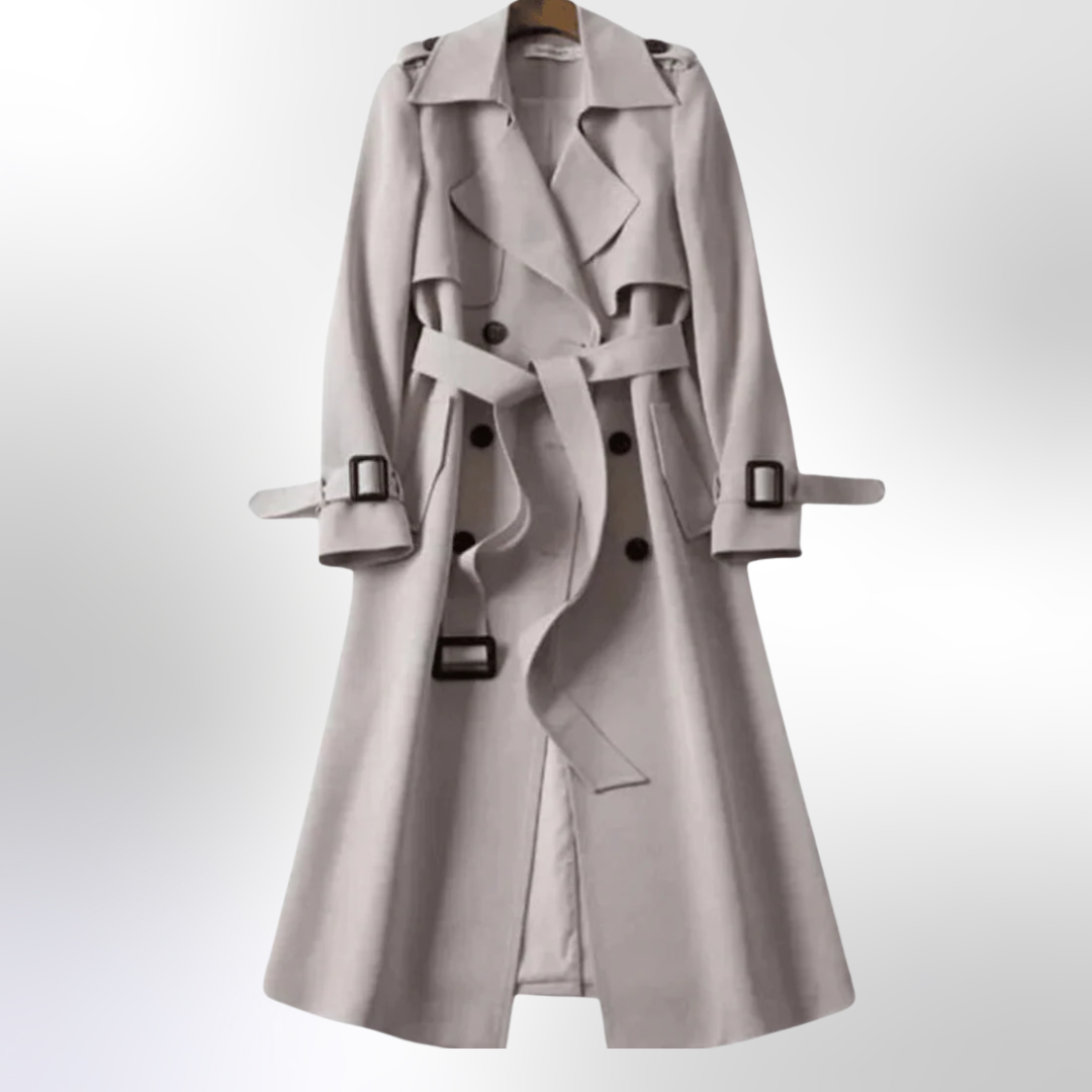 Julia | Women Classic Belted Long Trench Coat