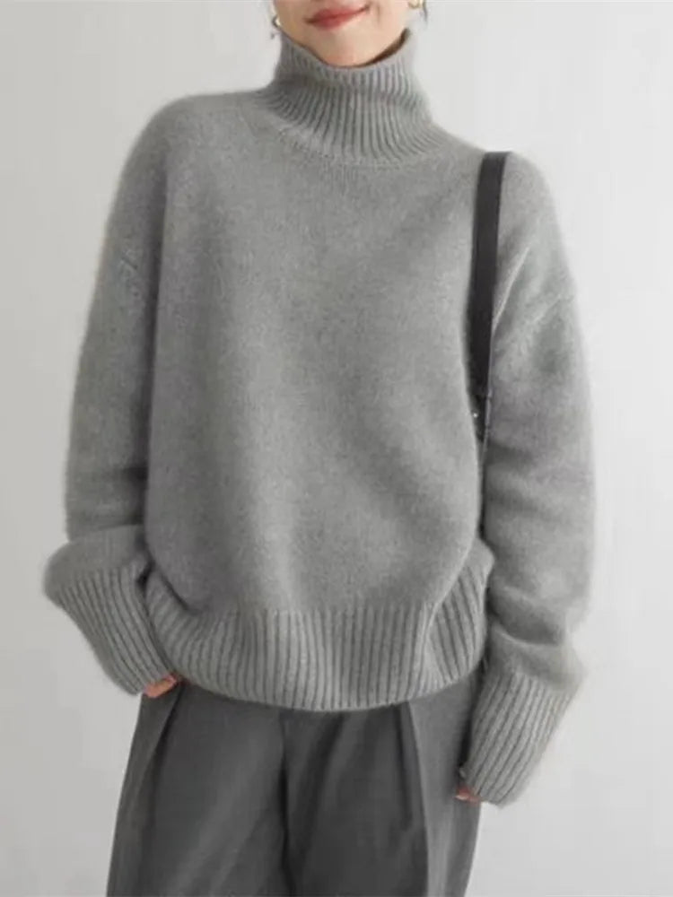 Emma | Women High Neck Relaxed Fit Sweater