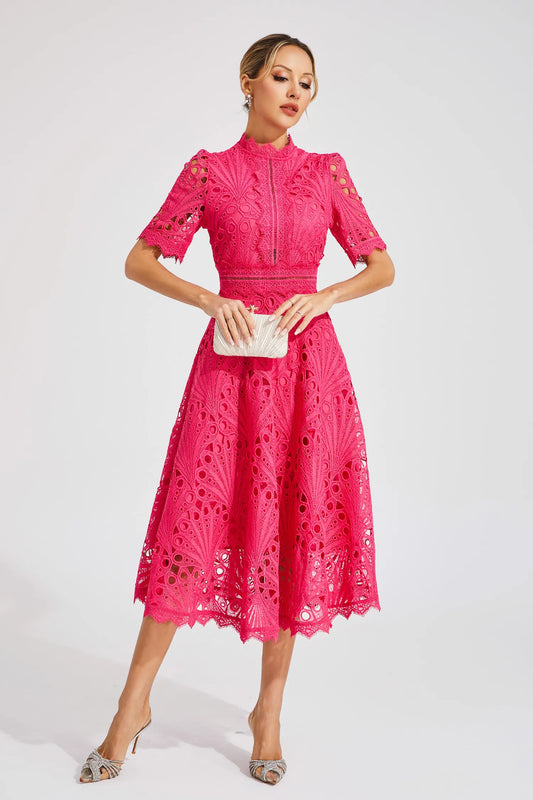 Grace | Women’s Chic Lace Midi Dress