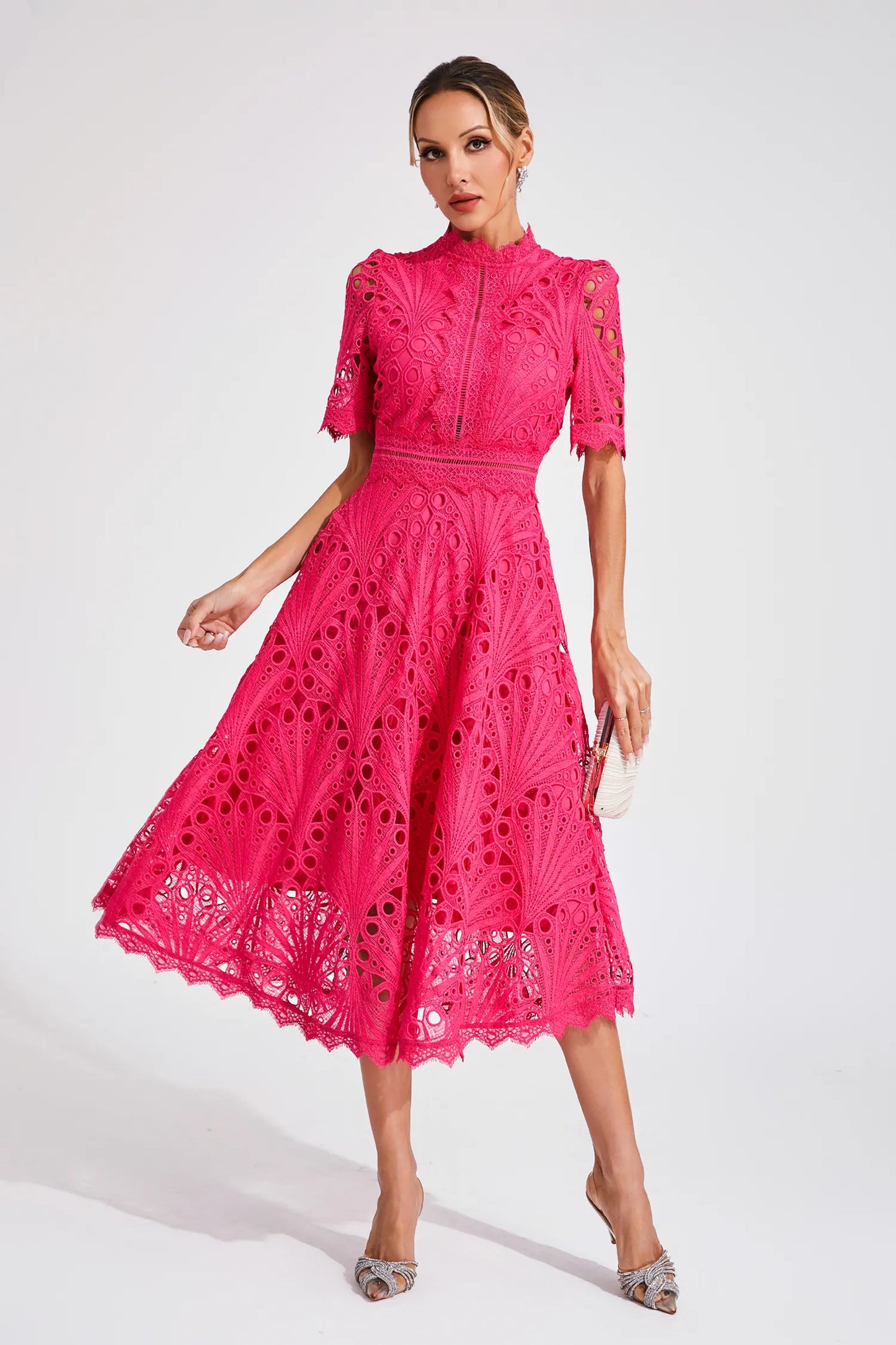 Grace | Women’s Chic Lace Midi Dress
