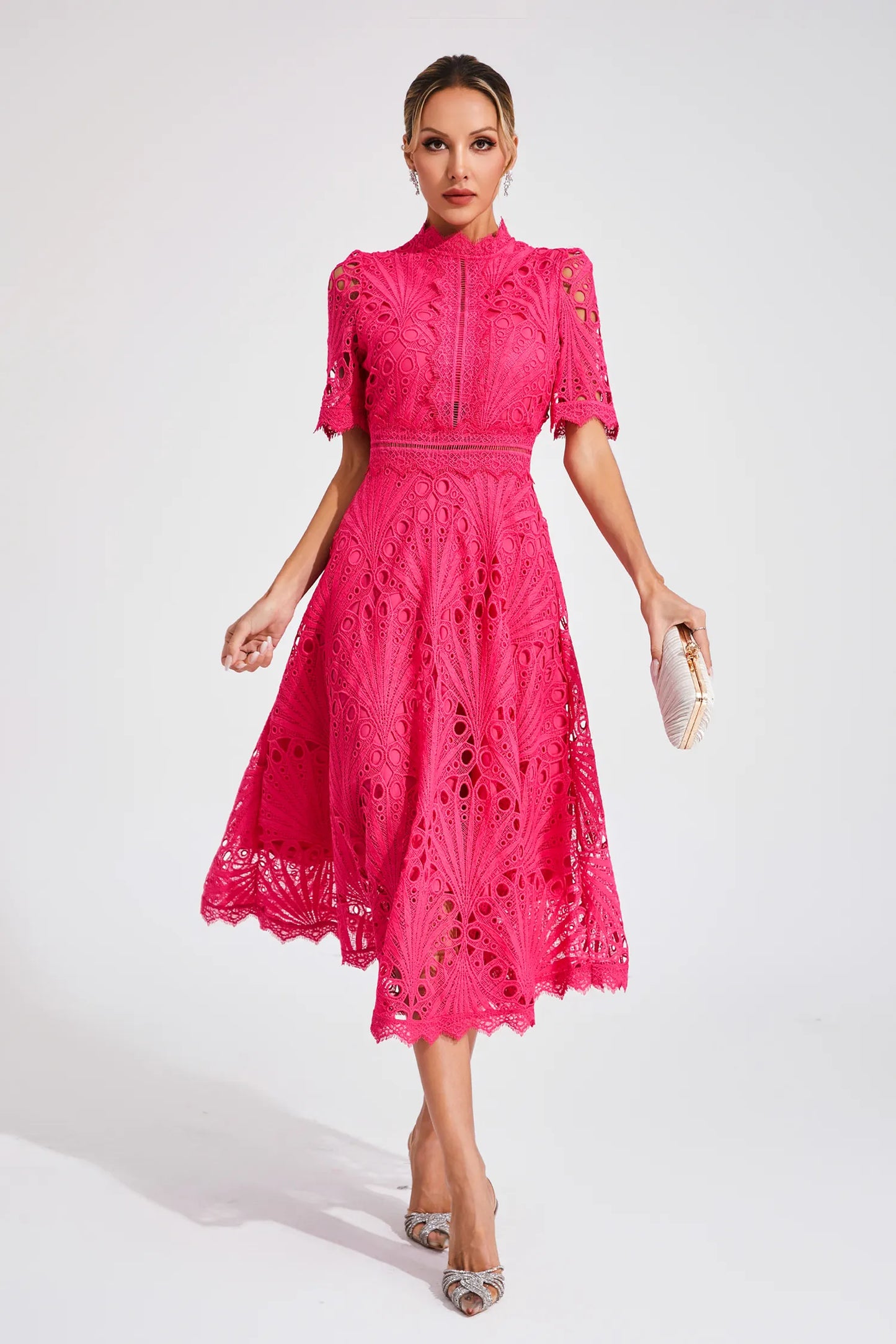Grace | Women’s Chic Lace Midi Dress