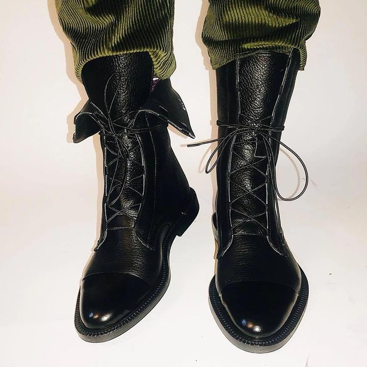 Isabelle | Women Lace-Up Block Heel Boots