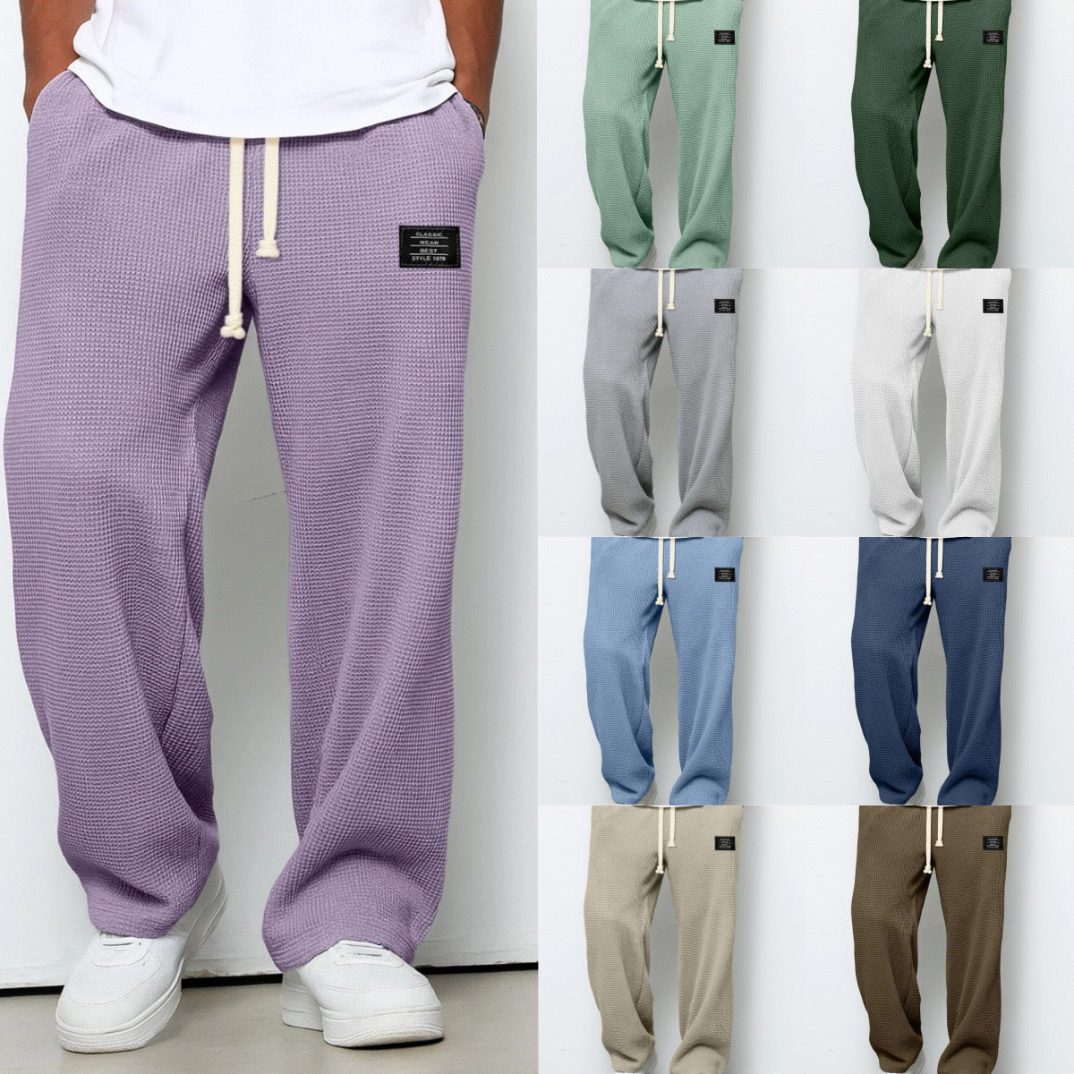 Christopher | Men Wide Adjustable Waist Trousers