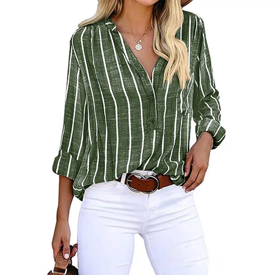 Ashley | Women Summer Striped Casual Blouse