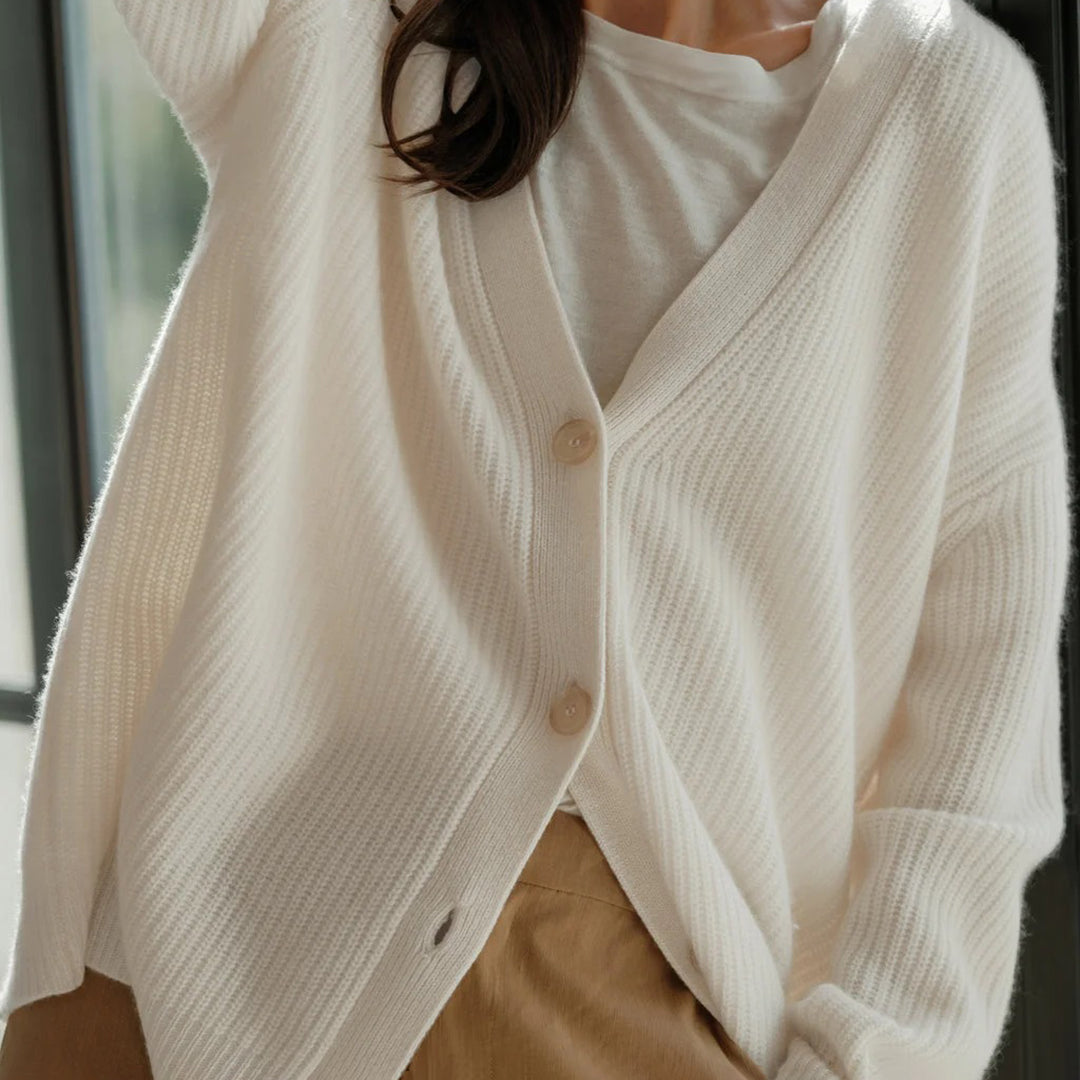 Julia | Women Classic Knit Button Cardigan
