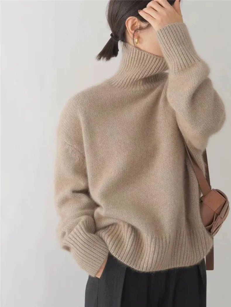 Emma | Women High Neck Relaxed Fit Sweater