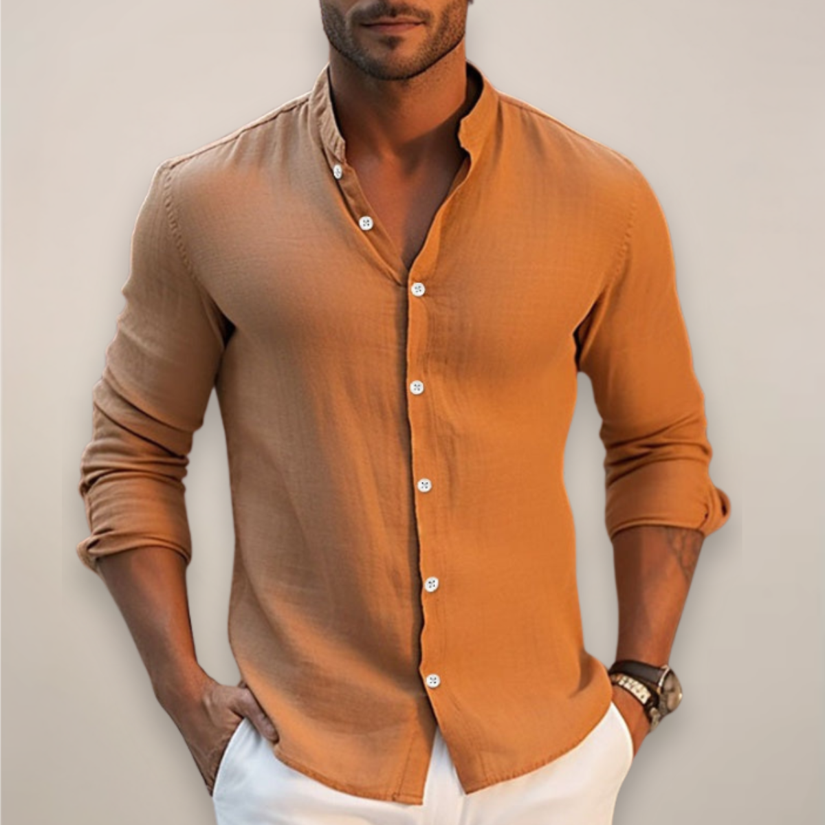 Chris | Men’s Casual Button Up Summer Shirt