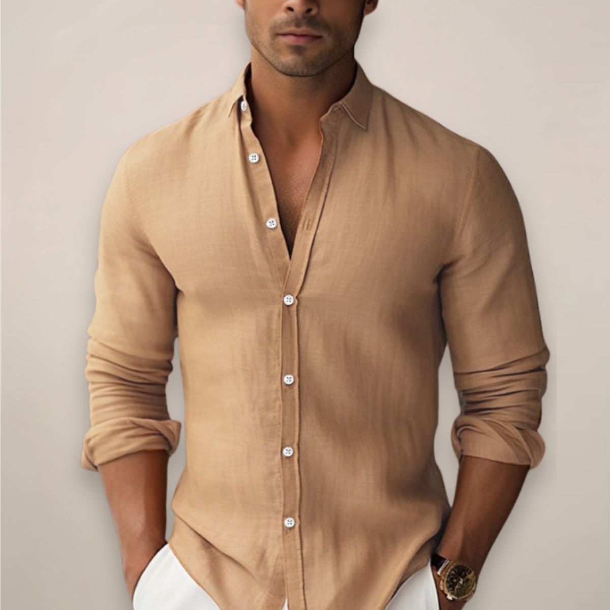 Chris | Men’s Casual Button Up Summer Shirt