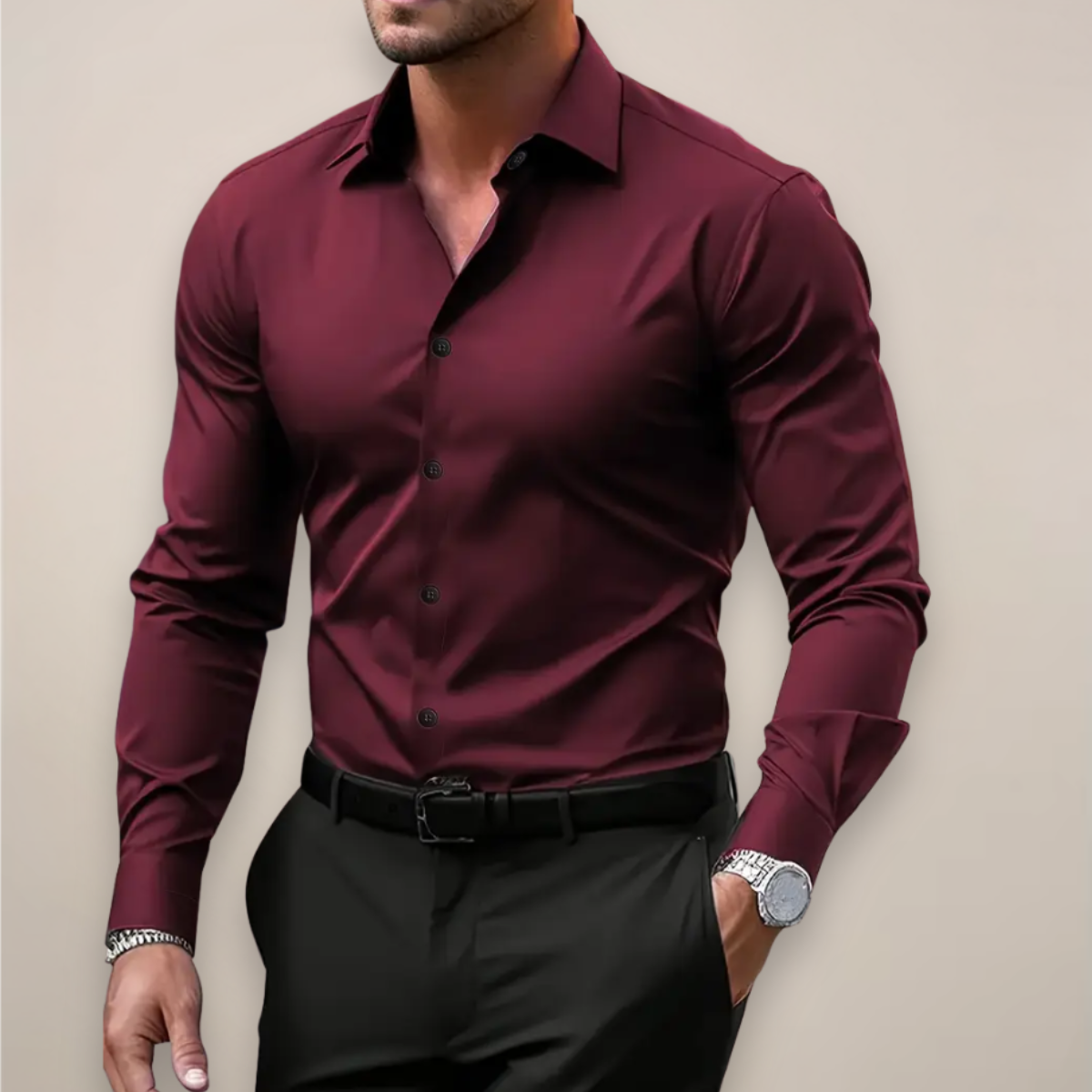 Lucas | Men’s Long Sleeve Smart Style Shirt
