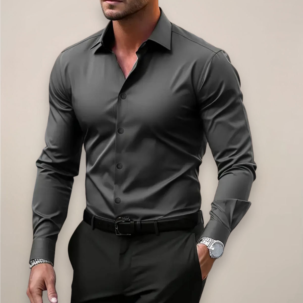 Lucas | Men’s Long Sleeve Smart Style Shirt