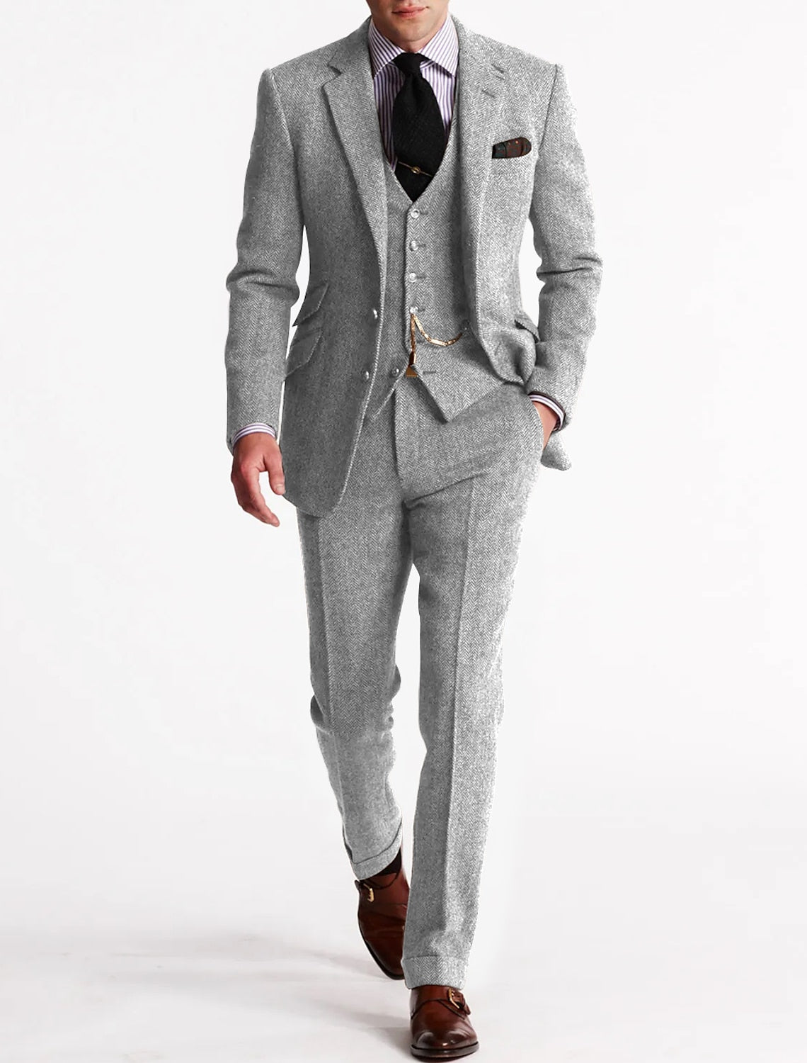 Theo | Men’s Winter Three Piece Tailored Suit Set