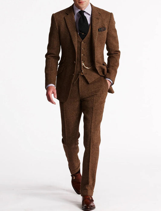 Theo | Men’s Winter Three Piece Tailored Suit Set