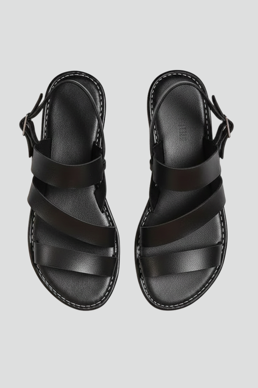 Lauren | Women’s Modern Flat Sandals with Back Strap
