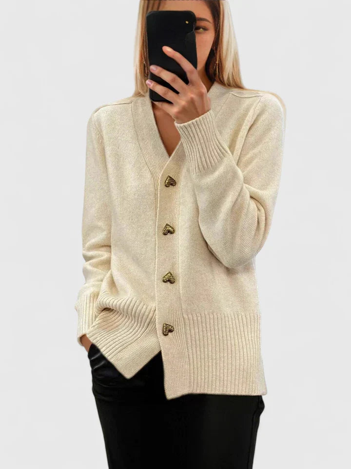 Mia | Women Elegant Button Front Cardigan