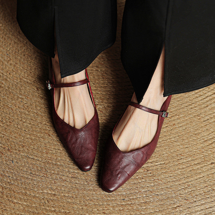 Chloe | Women Genuine Leather Slip-On Mules