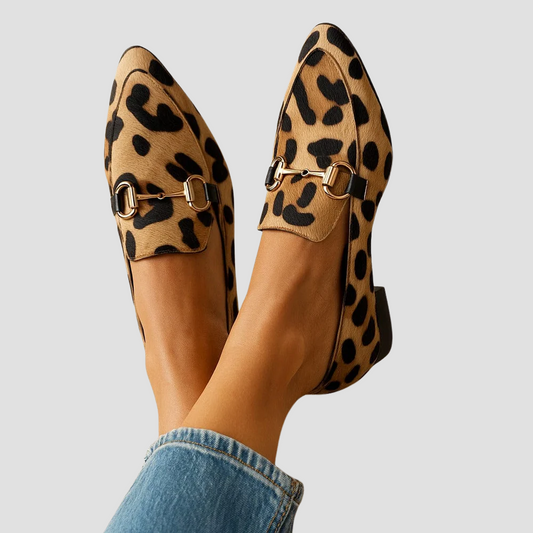 Elsie | Women Orthopedic Animal Print Loafers