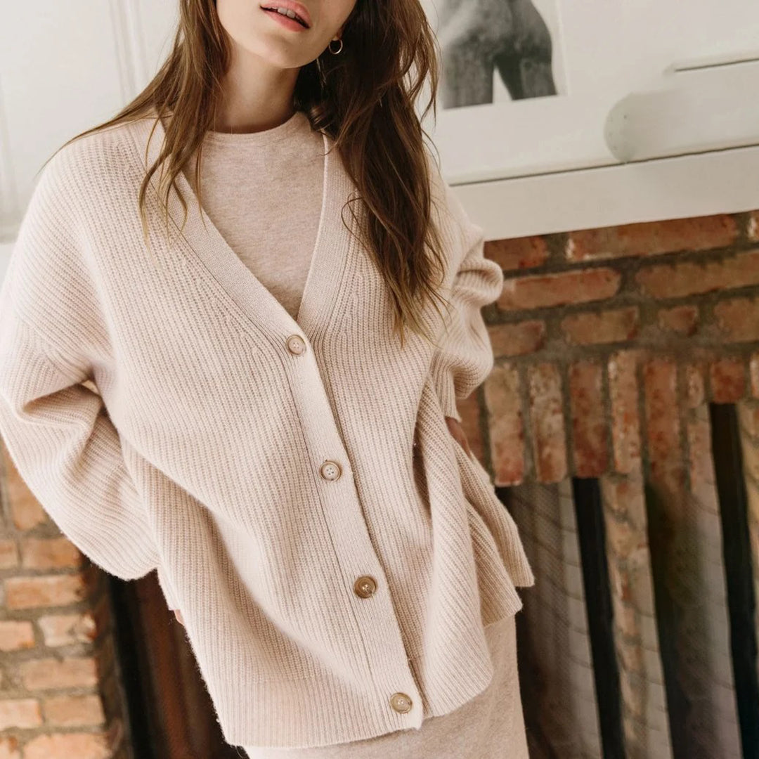 Julia | Women Classic Knit Button Cardigan