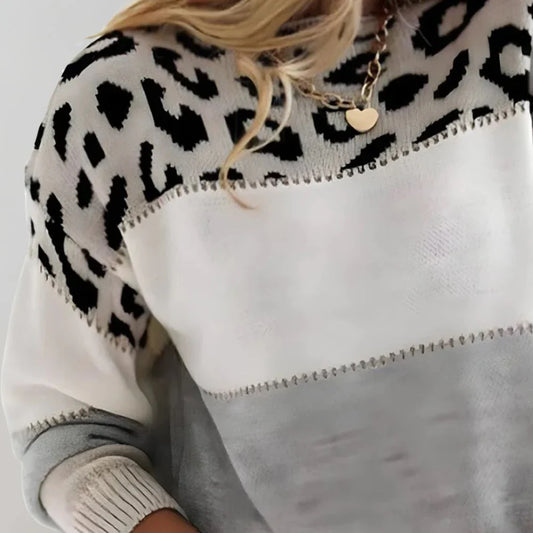 Emily | Women Leopard Print Casual Sweater