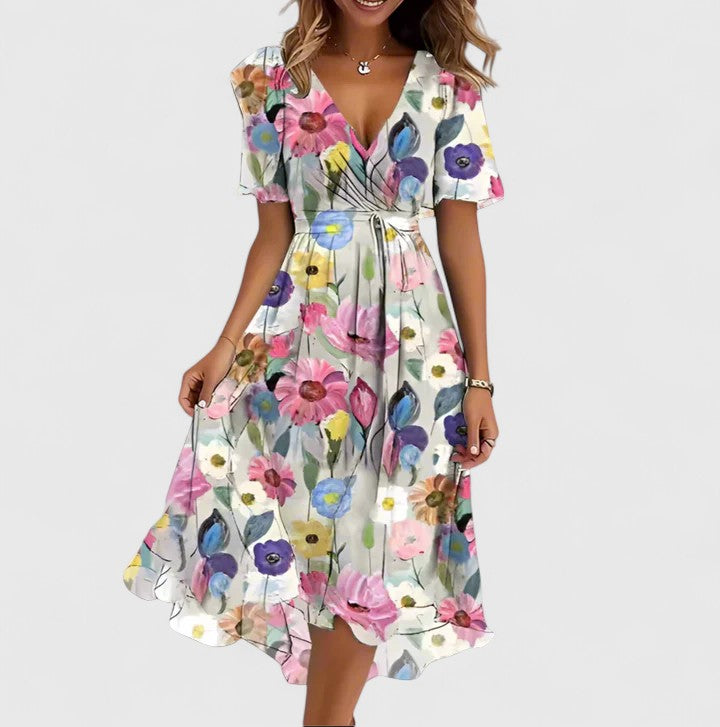 Stella | Women Elegant Floral Mini Dress