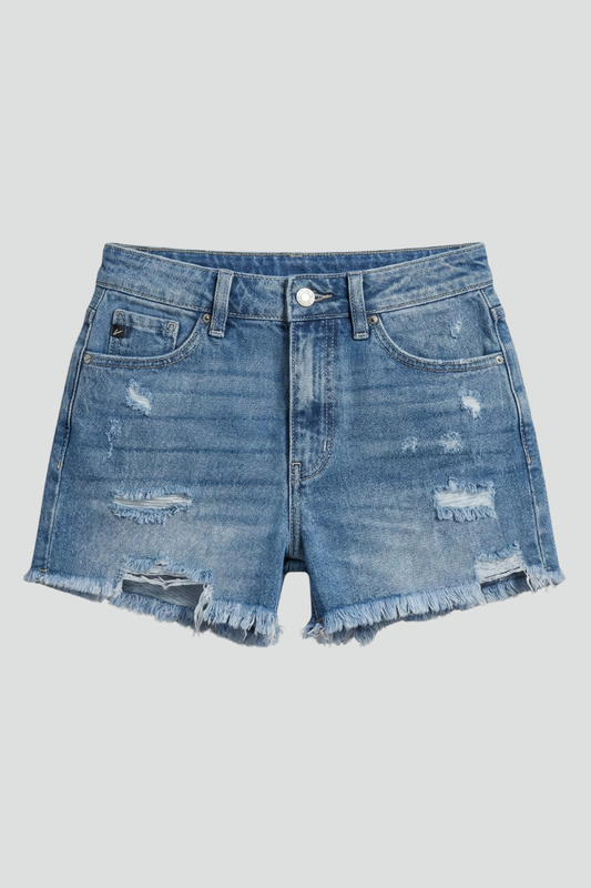 Ella | Women’s Shorts With Frayed Hem Details