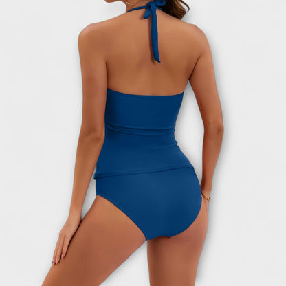 Bella | Women’s Solid Halter Two-Piece Swimsuit