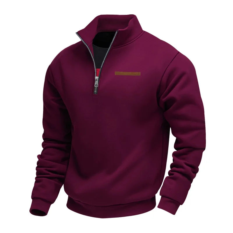 Joseph | Men Casual Quarter-Zip Sweatshirt