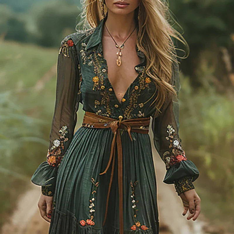 Elizabeth | Women Romantic Boho Maxi Dress