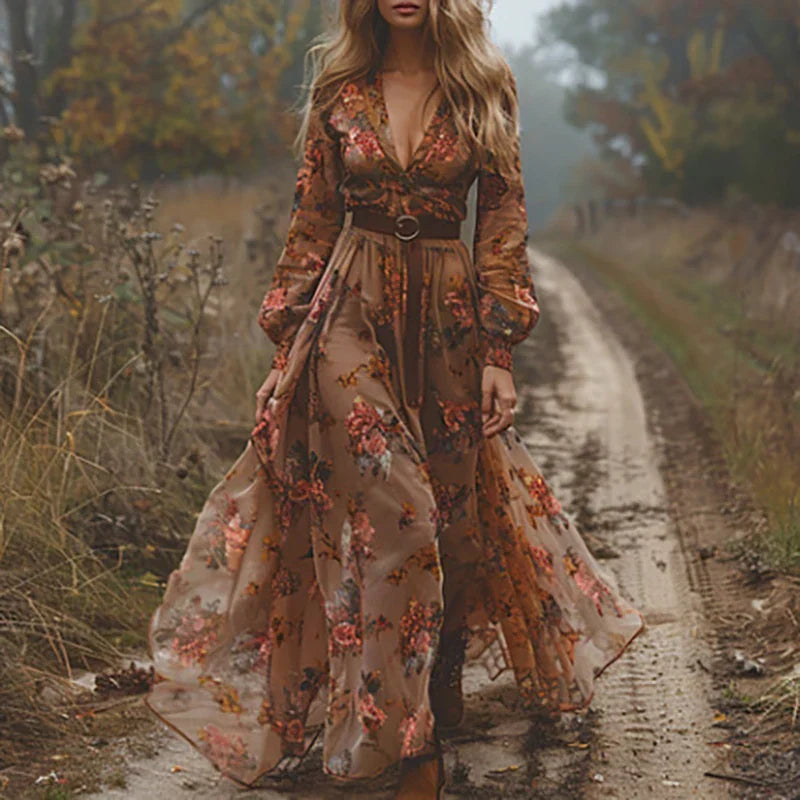 Elizabeth | Women Romantic Boho Maxi Dress