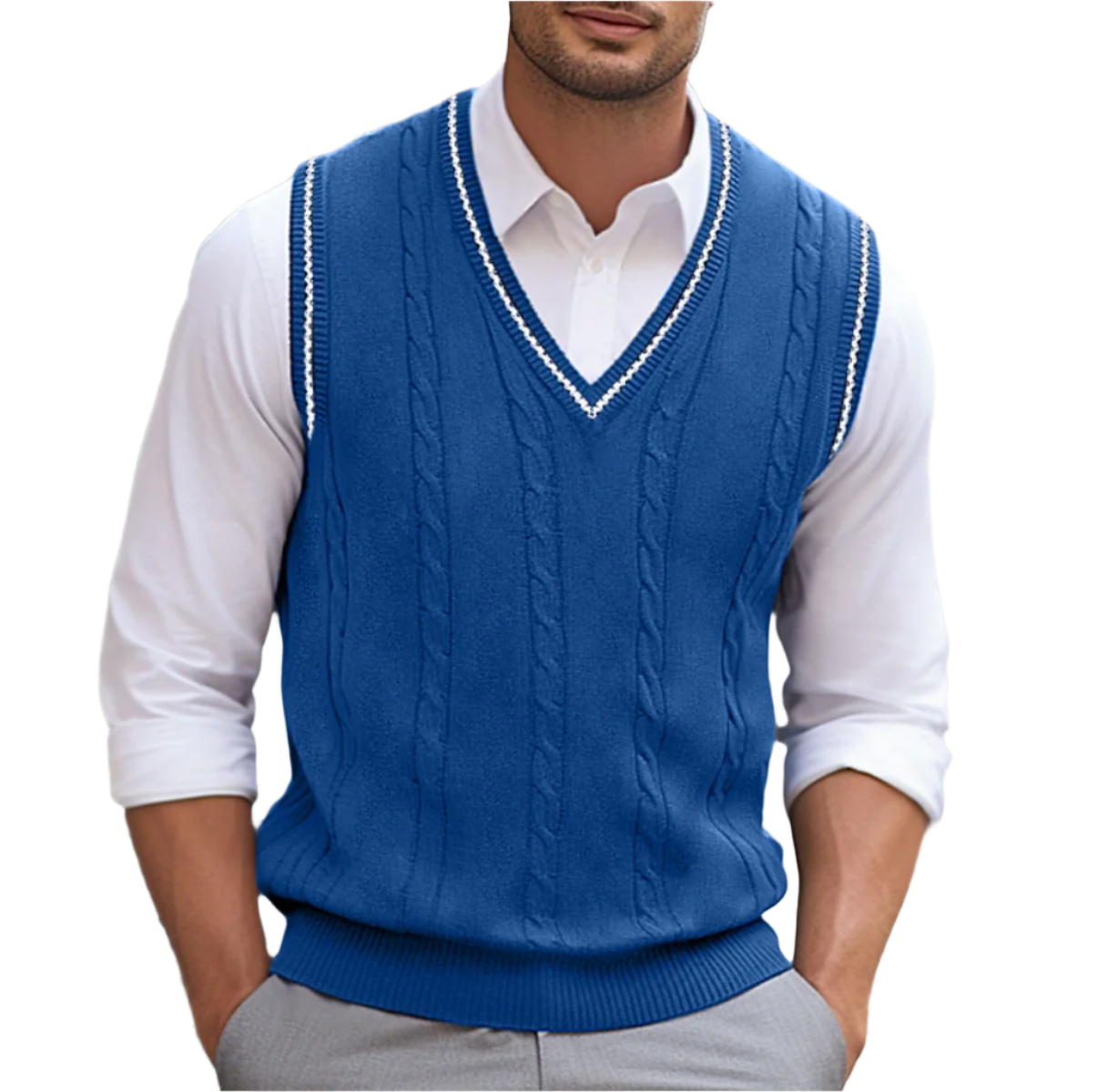 Martin | Men V Neck Sleeveless Sweater Vest