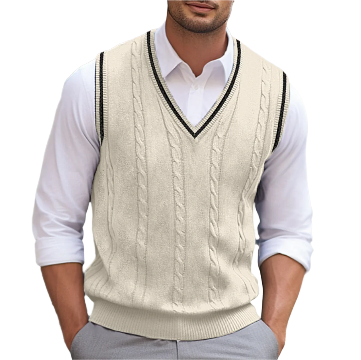Martin | Men V Neck Sleeveless Sweater Vest