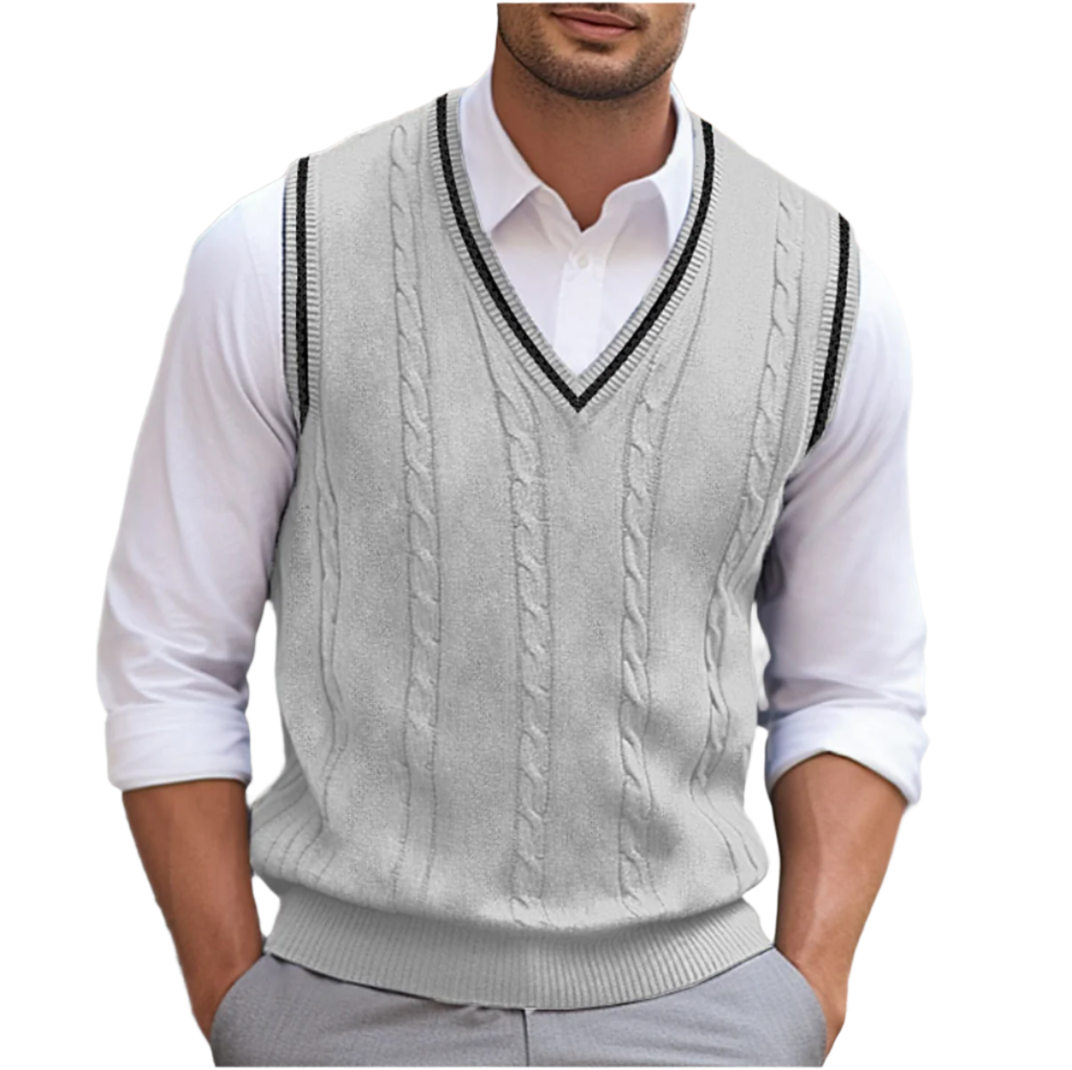 Martin | Men V Neck Sleeveless Sweater Vest
