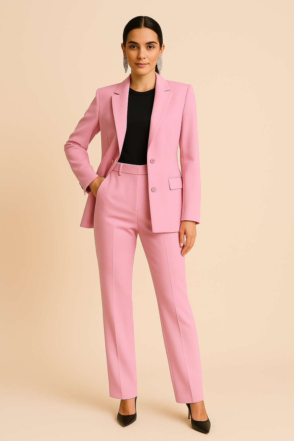 Freya | Women Tailored Summer Blazer Trouser Suit Set