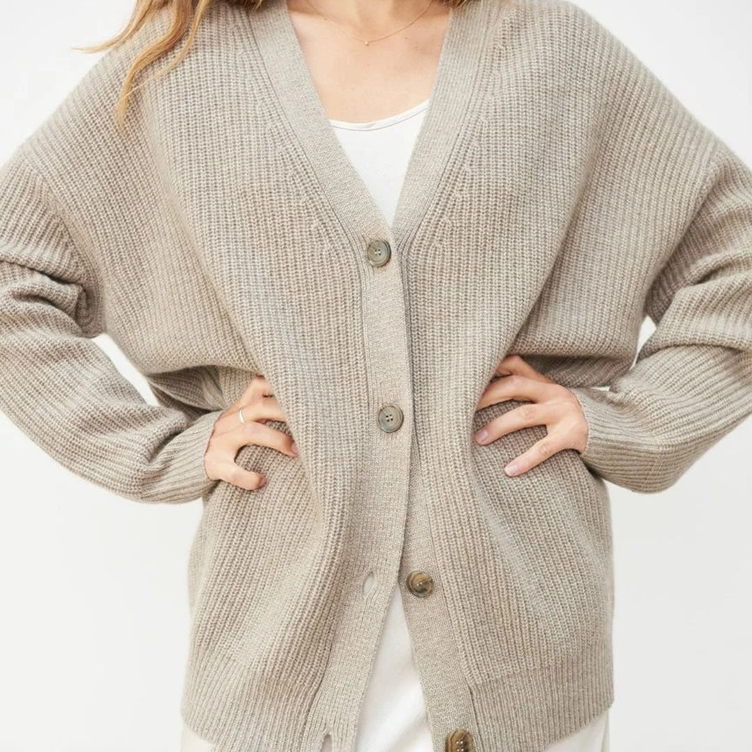 Julia | Women Classic Knit Button Cardigan