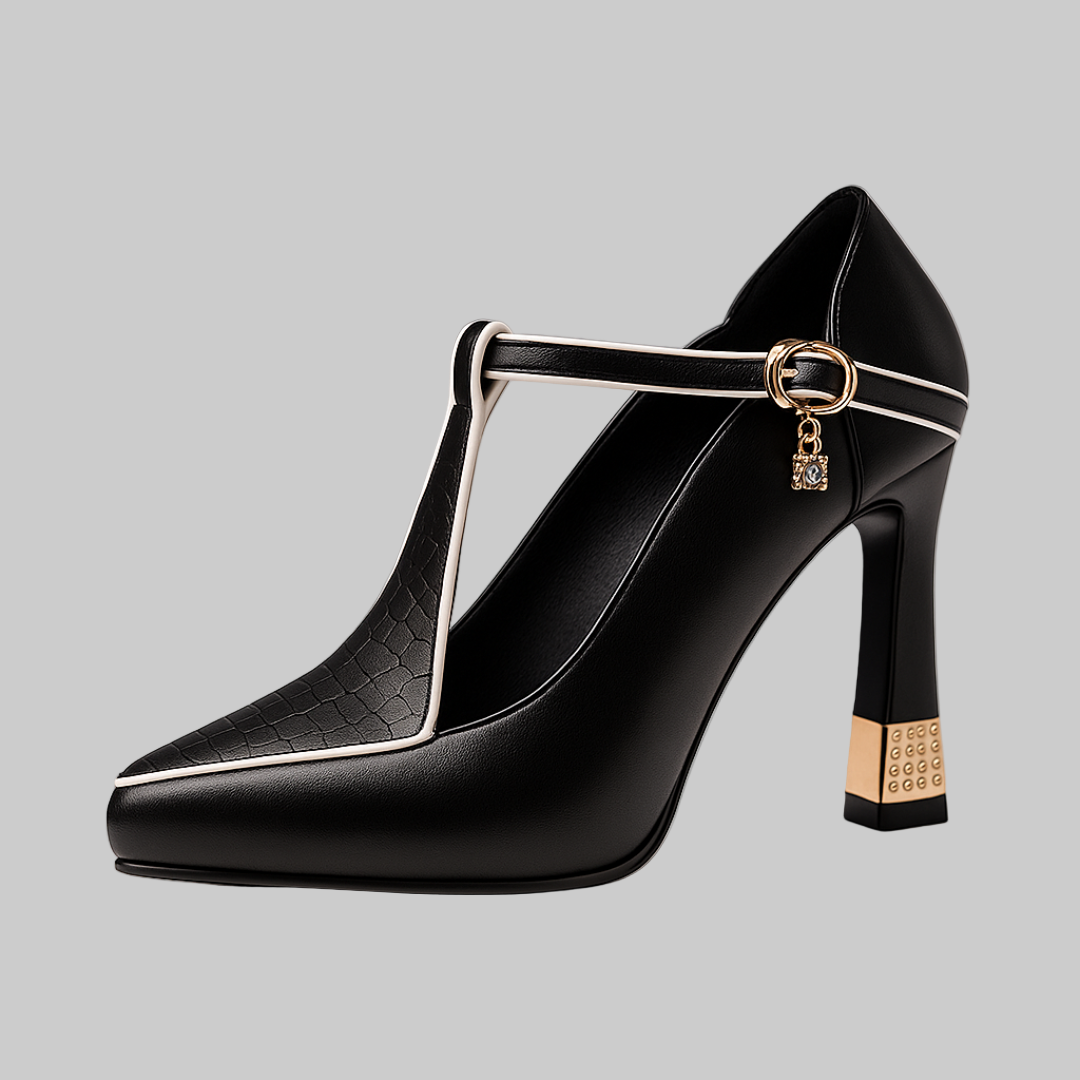 Eloise | Women Orthopedic T-Strap Heels