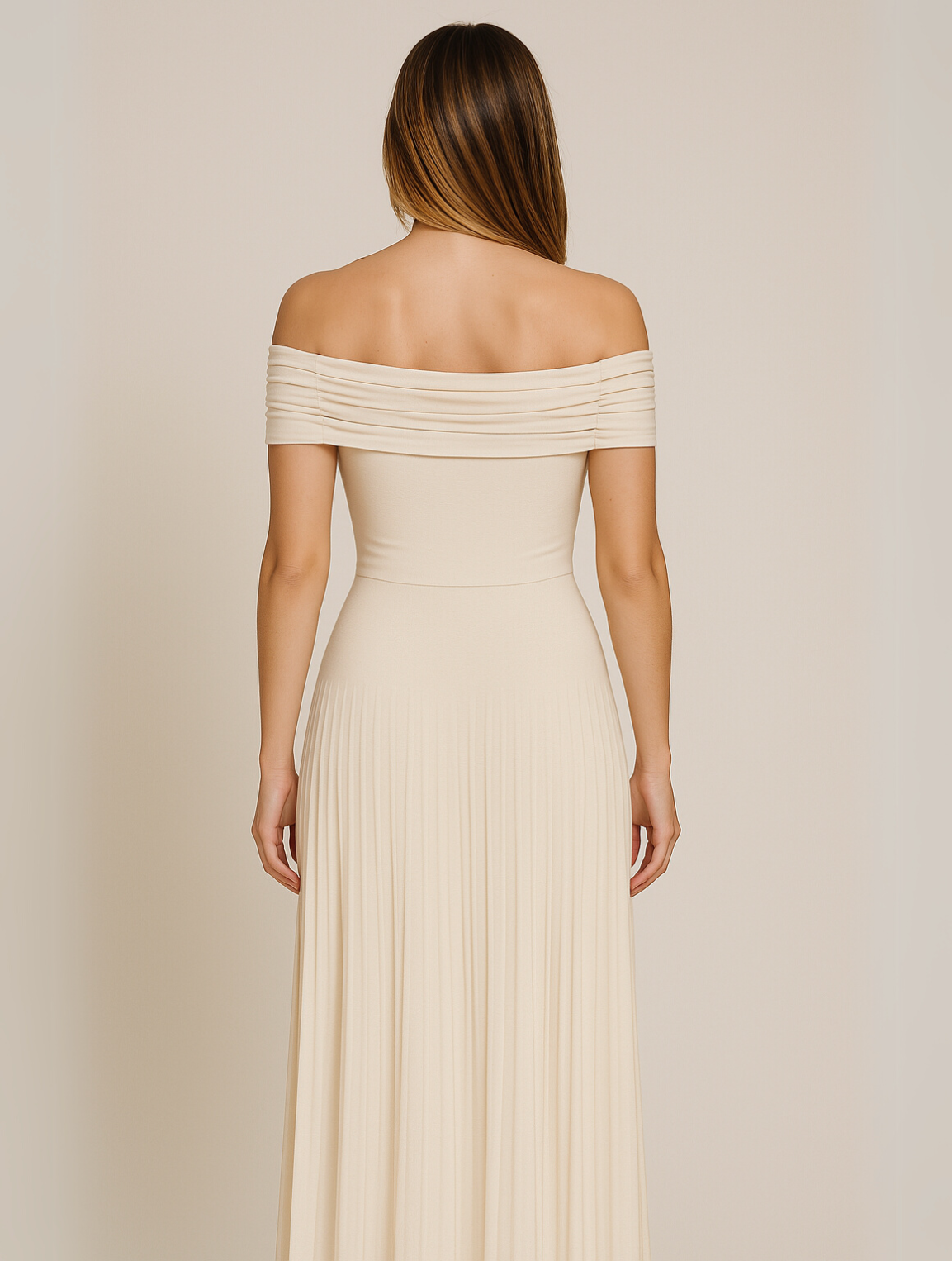 Jasmine | Women Wedding Guest Pleated Maxi Dress