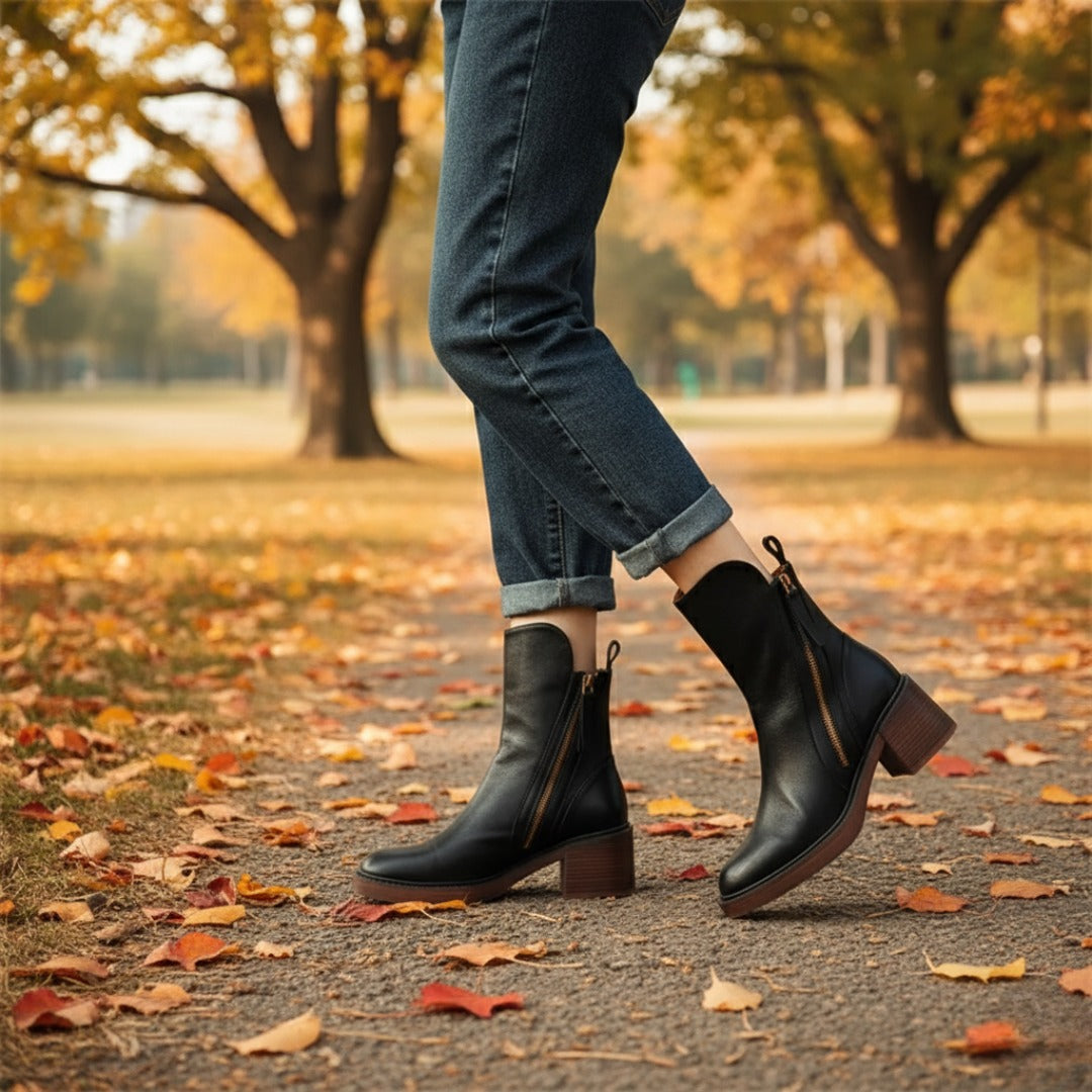 Ivy | Women Streamlined Side-Zip Ankle Boots