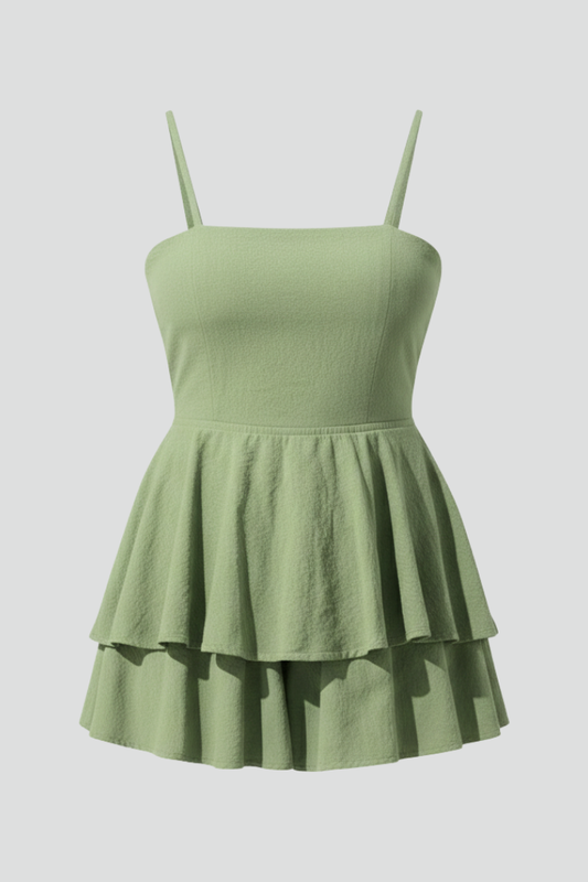 Sabrina | Women’s Spaghetti Strap Flared Skirt Mini Dress