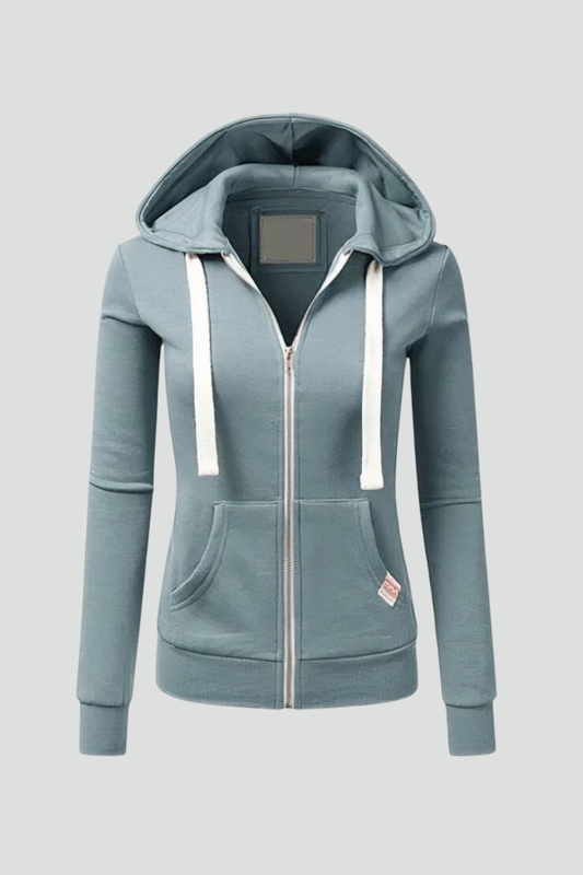 Harper | Women’s Hoodie with Front Zipper and Kangaroo Pockets