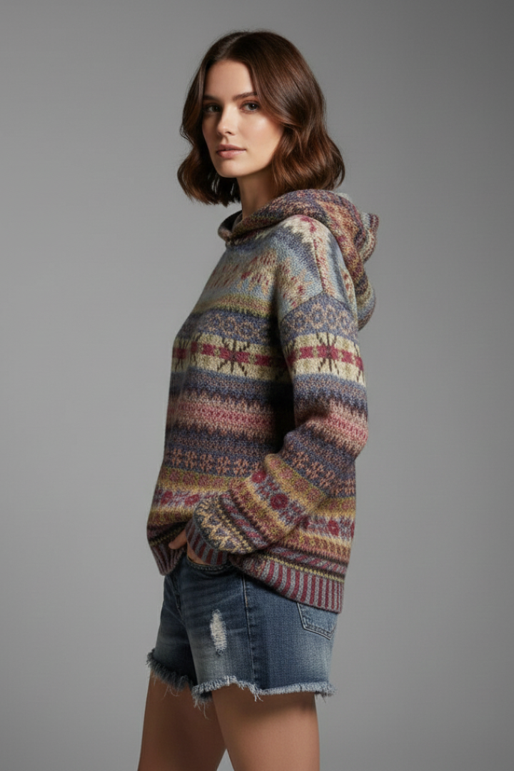 Emily | Women's Hoodie with Hood and Ribbed Cuffs