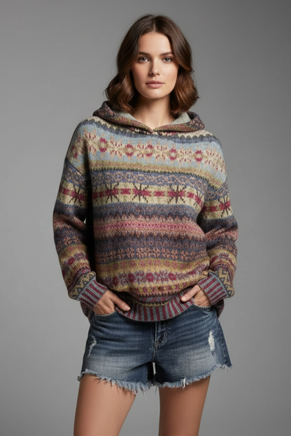 Emily | Women's Hoodie with Hood and Ribbed Cuffs