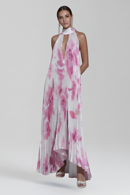 Payton | Women’s Sleeveless Pleated Skirt Maxi Dress