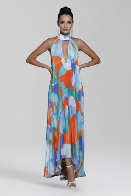 Payton | Women’s Sleeveless Pleated Skirt Maxi Dress