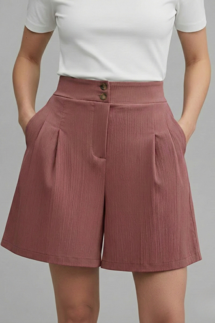 Kylie | Women’s High Waist Wide Leg Shorts